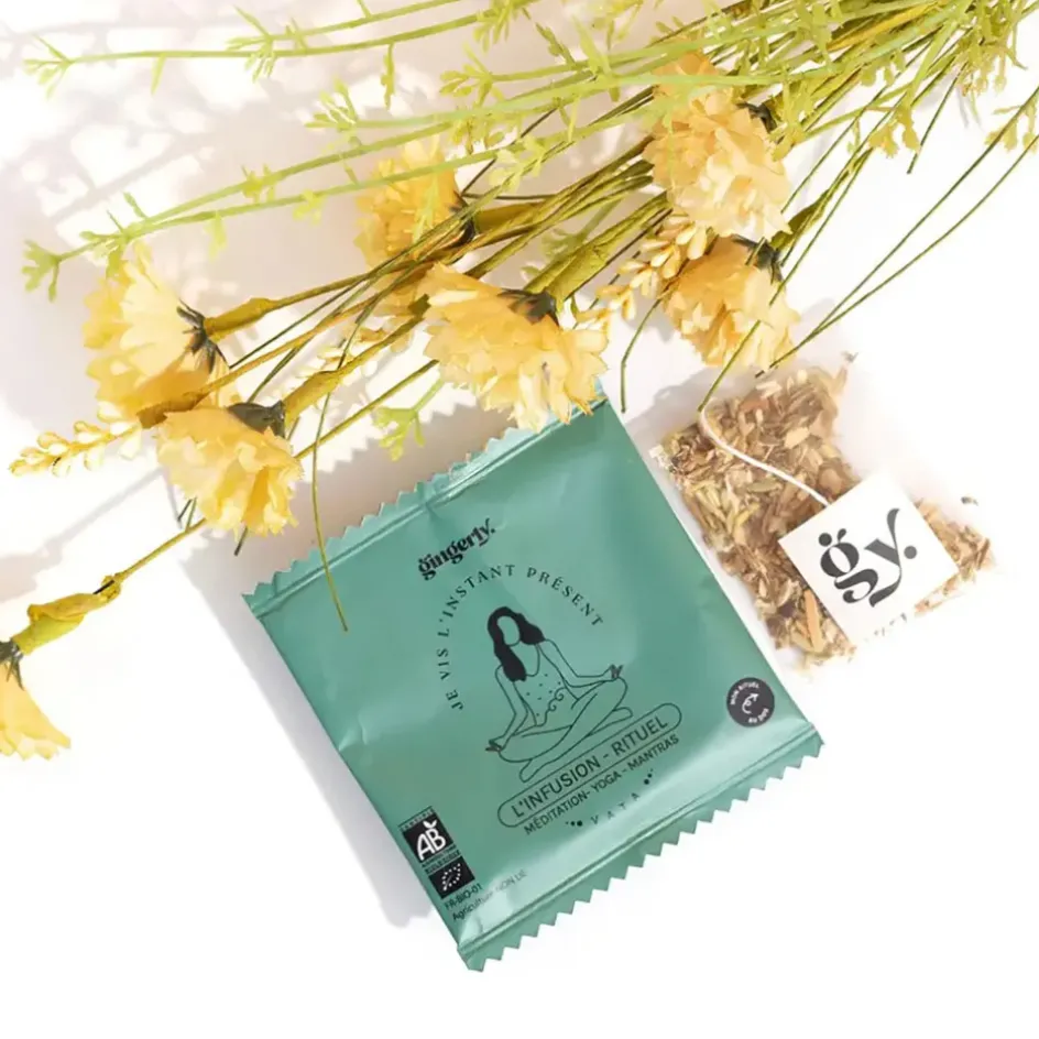Fabrique de Styles Cafés, Thés Et Infusions*Boîte de 12 sachets d'infusion rituel Je vis l'instant présent