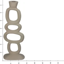 Fabrique de Styles Photophores, Bougeoirs Et Lanternes*Bougeoir en aluminium 15x7xh37cm