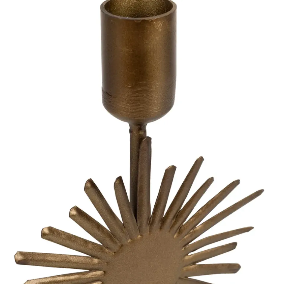 Fabrique de Styles Photophores, Bougeoirs Et Lanternes*Bougeoir en fer h23cm - Soleil