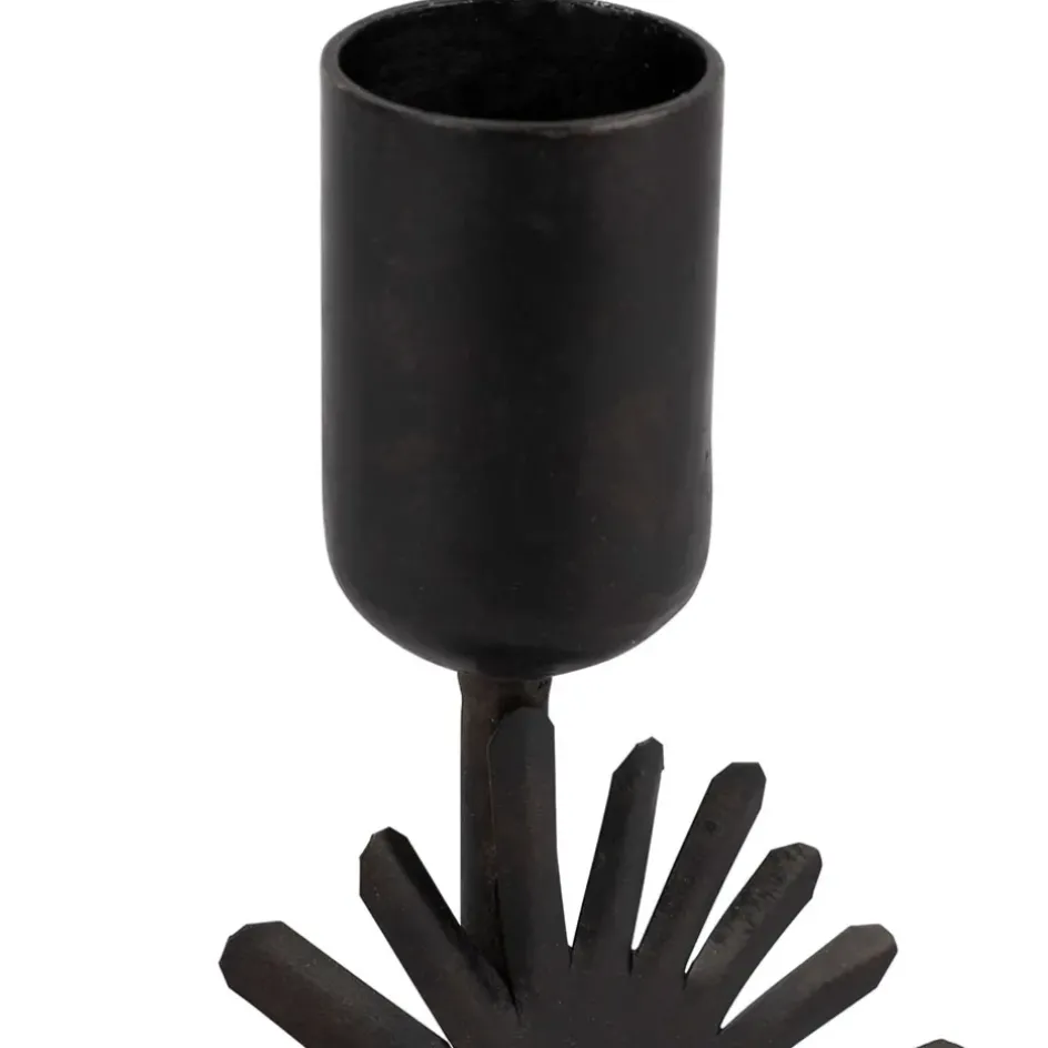 Fabrique de Styles Photophores, Bougeoirs Et Lanternes*Bougeoir en fer h15cm - Heolio