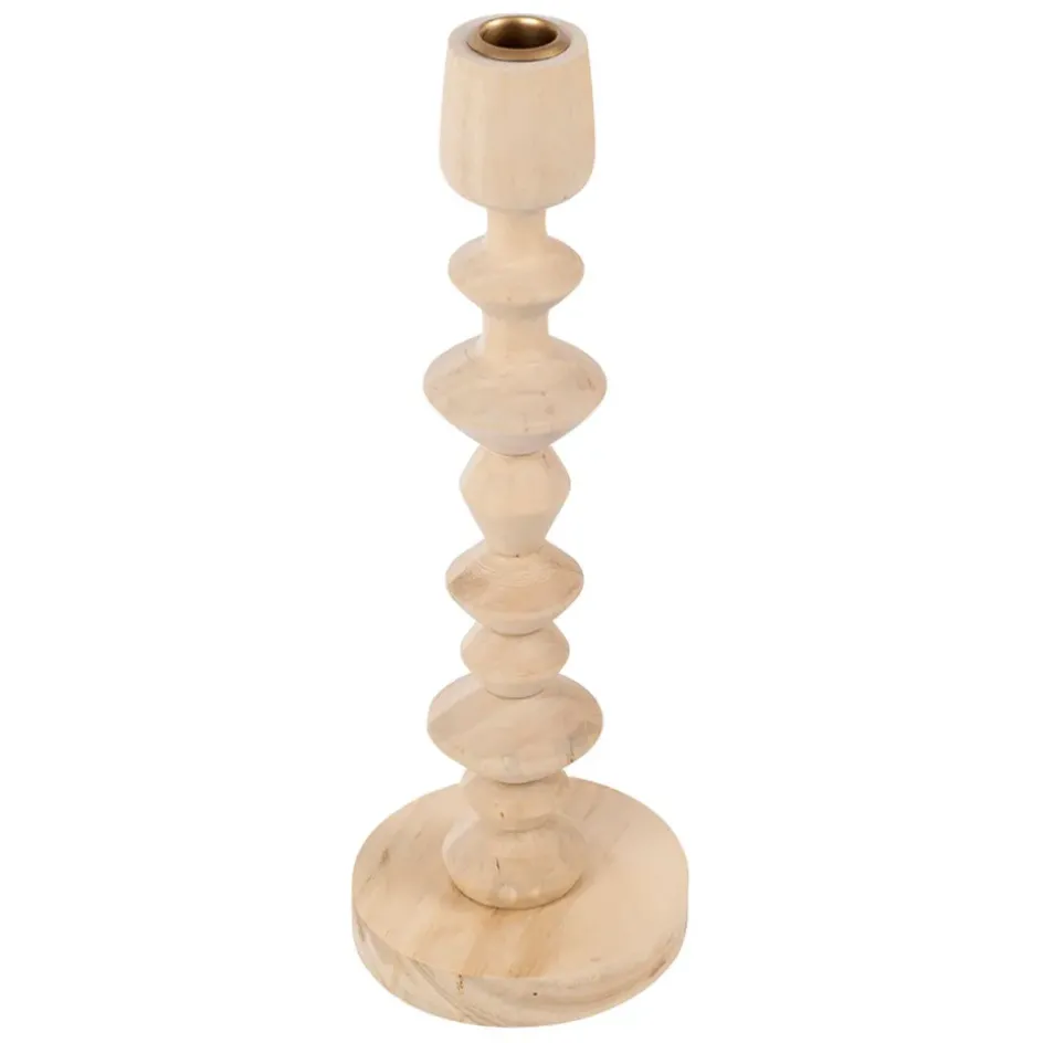 Fabrique de Styles Photophores, Bougeoirs Et Lanternes*Bougeoir en pin h33.5cm - Boise