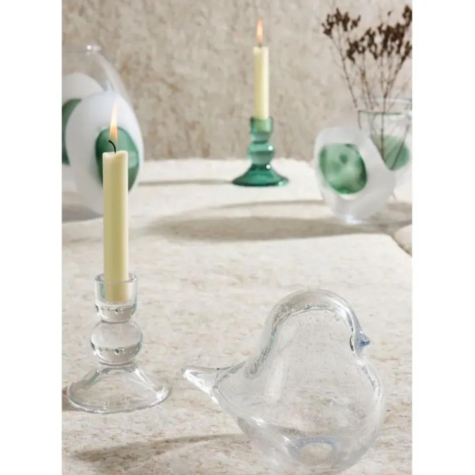 Fabrique de Styles Photophores, Bougeoirs Et Lanternes*Bougeoir en verre h10cm - Alphe