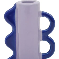 Fabrique de Styles Photophores, Bougeoirs Et Lanternes*Bougeoir nude et vert en grès - funny