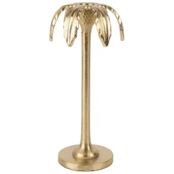 Fabrique de Styles Photophores, Bougeoirs Et Lanternes*Bougeoir palmier en aluminium h25cm - Tropic Etoil
