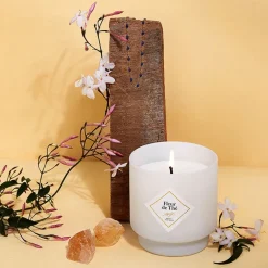 Fabrique de Styles Bougies Parfumées*Bougie Bijou Bracelet Or bille noire Fleur de thé 45h