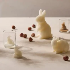 Fabrique de Styles Bougies Non Parfumées*Bougie lapin 12h - Floreal