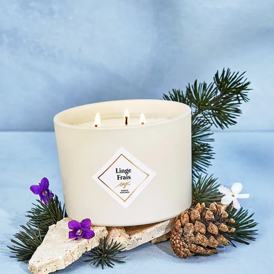 Fabrique de Styles Bougies Parfumées*Bougie parfumée Linge frais 70h