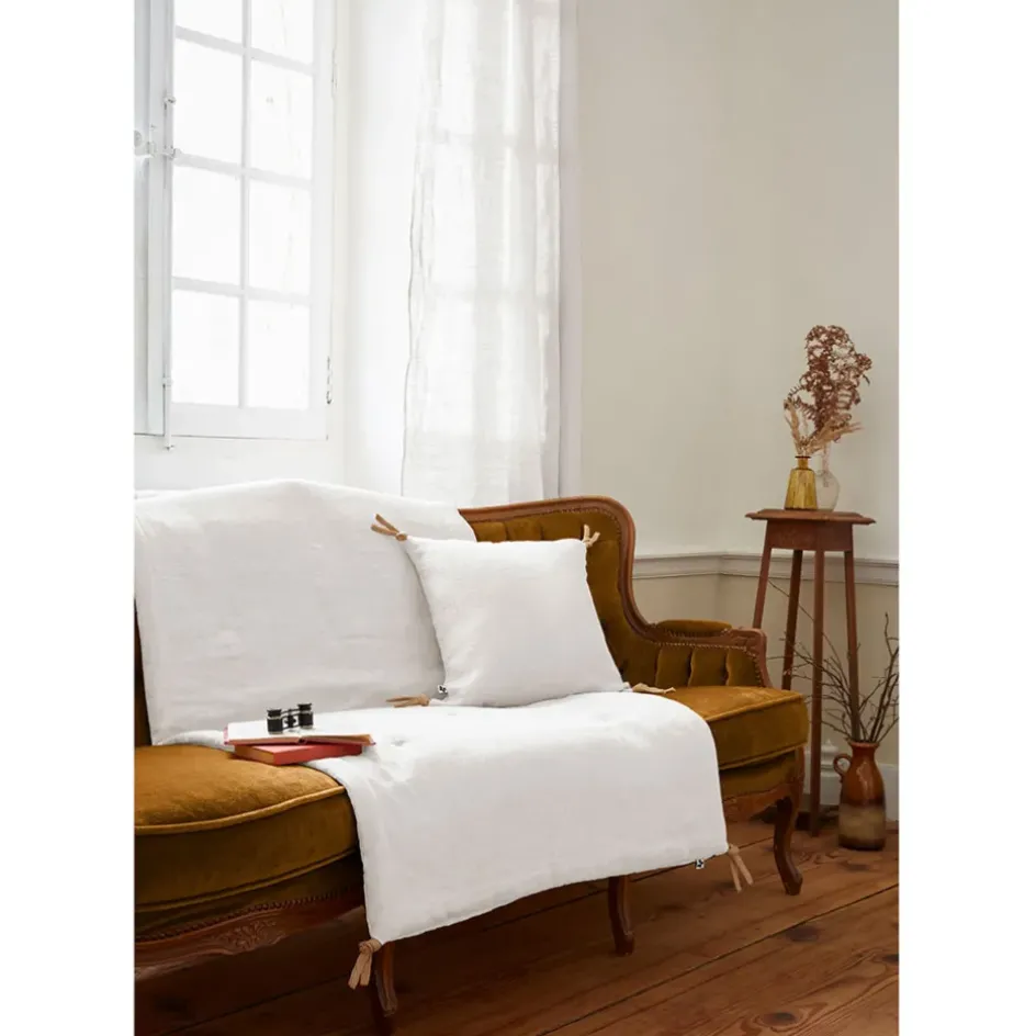 Fabrique de Styles Couvre-lits*Bout de lit en lin lavé 90x200cm - Soline