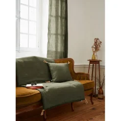 Fabrique de Styles Couvre-lits*Bout de lit en lin lavé 90x200cm - Soline