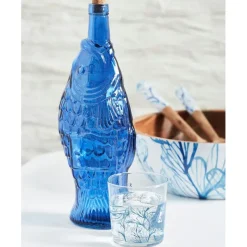 Fabrique de Styles Carafes Et Pichets*Bouteille Poisson 1.1l en verre recyclé
