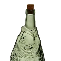 Fabrique de Styles Carafes Et Pichets*Bouteille Poisson en verre recyclé sablé 1.1l