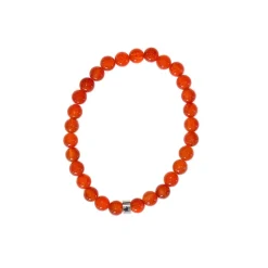 Fabrique de Styles Bijoux Fantaisie*Bracelet cornaline perles rondes 6mm