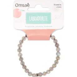 Fabrique de Styles Bijoux Fantaisie*Bracelet labradorite perles rondes 6mm