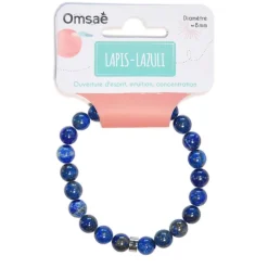 Fabrique de Styles Bijoux Fantaisie*Bracelet lapis lazuli perles rondes 8mm