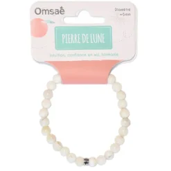 Fabrique de Styles Bijoux Fantaisie*Bracelet pierre de lune perles rondes 6mm