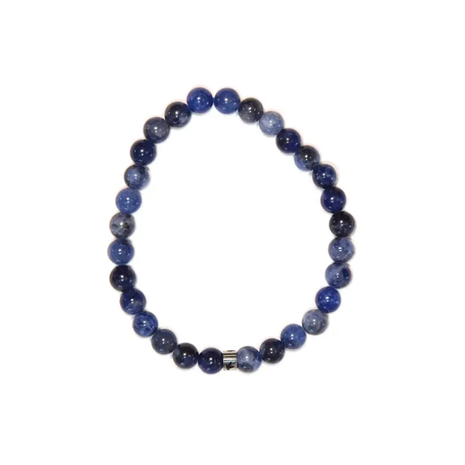 Fabrique de Styles Bijoux Fantaisie*Bracelet sodalite perles rondes 6mm