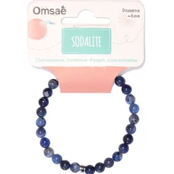Fabrique de Styles Bijoux Fantaisie*Bracelet sodalite perles rondes 6mm