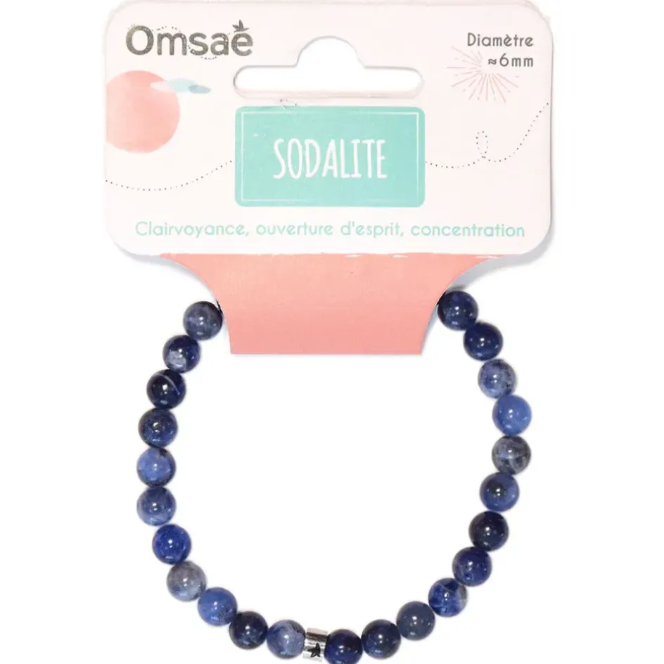 Fabrique de Styles Bijoux Fantaisie*Bracelet sodalite perles rondes 6mm