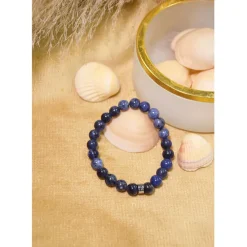 Fabrique de Styles Bijoux Fantaisie*Bracelet sodalite perles rondes 8mm