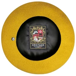 Fabrique de Styles Accessoires Mode*Béret Curcuma Laulhère 100% laine de Merinos - Taille unique