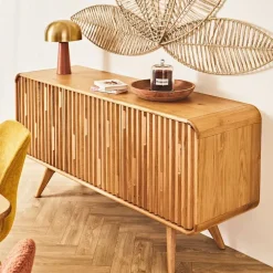 Fabrique de Styles Buffets Et Vitrines*Buffet 3 portes en chêne naturel L165cm - Sublime