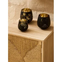 Fabrique de Styles Buffets Et Vitrines*Buffet 2 portes en naturel et noir h90cm - Kenda