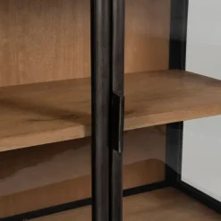 Fabrique de Styles Buffets Et Vitrines*Buffet bas 2 portes en manguier naturel et fer h90cm - Tucson