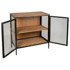 Fabrique de Styles Buffets Et Vitrines*Buffet bas 2 portes en manguier naturel et fer h90cm - Tucson