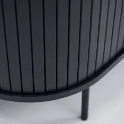 Fabrique de Styles Buffets Et Vitrines*Buffet placage chêne 3 étagères h118cm - Nola