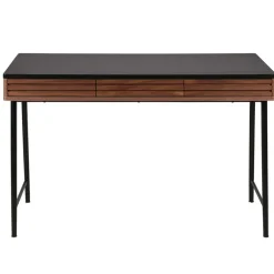 Fabrique de Styles Bureaux*Bureau en noyer et métal noir - Nuna