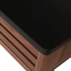 Fabrique de Styles Bureaux*Bureau en noyer et métal noir - Nuna