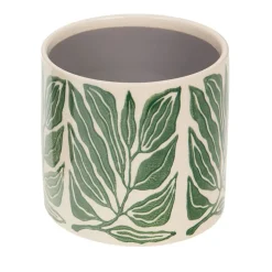 Fabrique de Styles Cache-pots Et Supports*Cache-pot en céramique et blanc H14cm - Amazonie