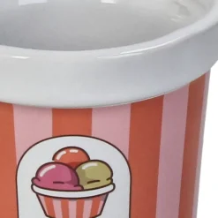 Fabrique de Styles Cache-pots Et Supports*Cache-pot en faïence glace rose d9cm