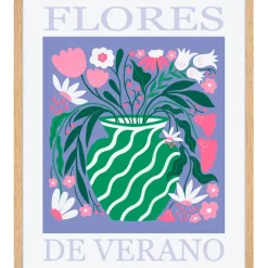 Fabrique de Styles Cadres Déco Et Affiches*Cadre bogota verano 40x50cm lario chene