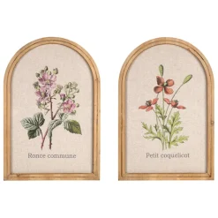 Fabrique de Styles Cadres Déco Et Affiches*Cadre fleur horticoles en tissu et sapin 40x60cm - Horticole