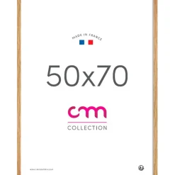 Fabrique de Styles Cadres Photos*Cadre photo 50x70cm lario chene verre mdf