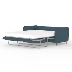 Fabrique de Styles Canapés Convertibles*Canapé convertible 2 places Gustave - Tissu Texturé - Crown Moutarde