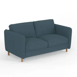 Fabrique de Styles Canapés Convertibles*Canapé convertible 2 places Gustave - Tissu Texturé - Crown Moutarde