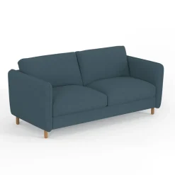 Fabrique de Styles Canapés Convertibles*Canapé convertible 2 places Gustave - Tissu Texturé - Crown Moutarde