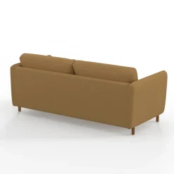 Fabrique de Styles Canapés Convertibles*Canapé convertible 2 places Gustave - Tissu Texturé - Crown Moutarde