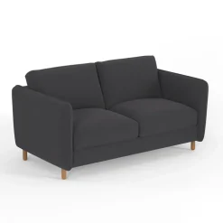 Fabrique de Styles Canapés Convertibles*Canapé convertible 2 places Bultex Gustave - Velours Vintage - Adore Anthracite