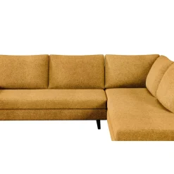 Fabrique de Styles Canapés D'angle*Canapé d'angle gauche 5 places André - tissu texturé - Crown moutarde