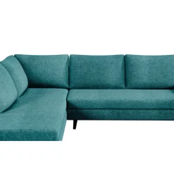 Fabrique de Styles Canapés D'angle*Canapé d'angle gauche 5 places André - tissu texturé - Crown moutarde