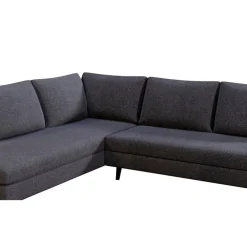 Fabrique de Styles Canapés D'angle*Canapé d'angle gauche 5 places André - tissu texturé - Crown moutarde