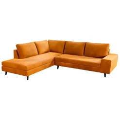 Fabrique de Styles Canapés D'angle*Canapé d'angle gauche 5 places André - velours vintage - Adore kaki hunter