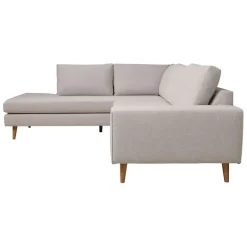 Fabrique de Styles Canapés D'angle*Canapé d'angle gauche 5 places André - velours vintage - Adore kaki hunter