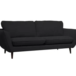 Fabrique de Styles Canapés Fixes*Canapé fixe 2 places AXEL - Tissu Texturé - Crown Black