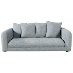 Fabrique de Styles Canapés Fixes*Canapé fixe 3 places Basile - Effet Velours Côtelé - Fjord Écru