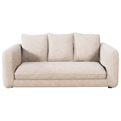Fabrique de Styles Canapés Fixes*Canapé fixe 3 places Basile - Effet Velours Côtelé - Fjord Écru