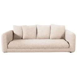 Fabrique de Styles Canapés Fixes*Canapé fixe 3 places Basile - Effet Velours Côtelé - Fjord Écru